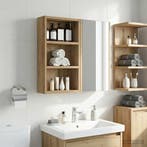 vidaXL Badkamer wandkast met plank Ambachtelijk Eiken 30 x, Verzenden