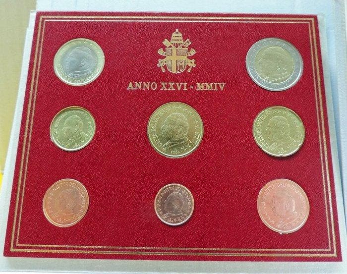 Vaticaan. Year Set (BU) 2004/2006 (2 Sets) (Zonder, Postzegels en Munten, Munten | Europa | Niet-Euromunten