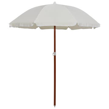 vidaXL Parasol met stalen paal 180 cm zandkleurig, Verzenden