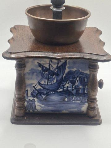 west germany - Moulin à café - Bois, Faïence - Moulin à café