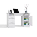 Bureau ADA Wit 125 cm 4 lades wit (Kantoor), Verzenden, Nieuw