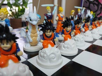 Bordspel - Dragonball Z schaakspel plus Agostini binder Mint