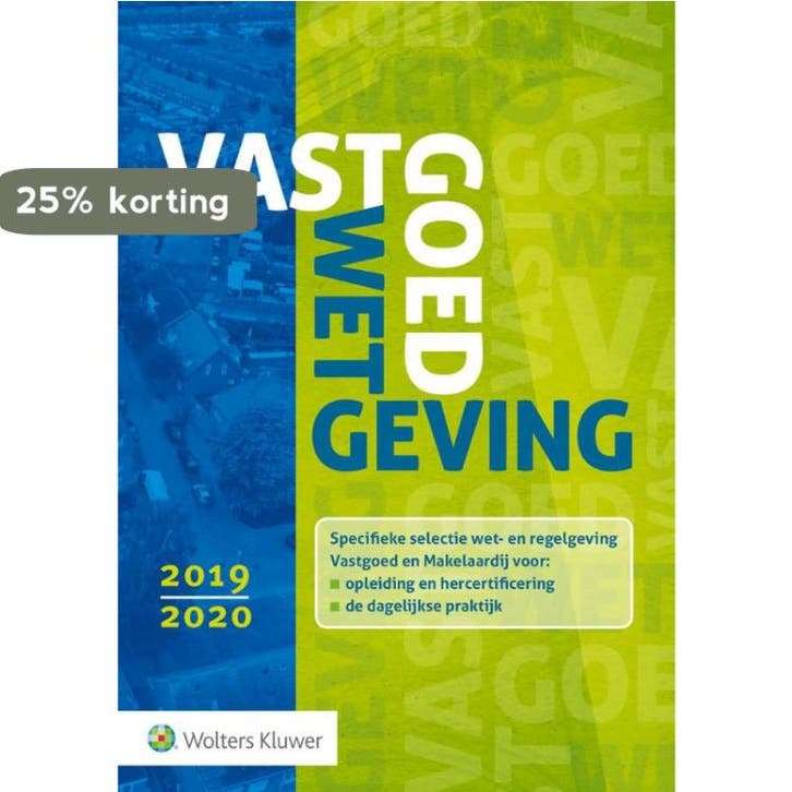 Vastgoedwetgeving 2019-2020 9789013152357, Livres, Science, Envoi