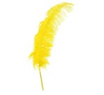 Gele Struisvogelveren 50cm 12st, Verzenden, Nieuw