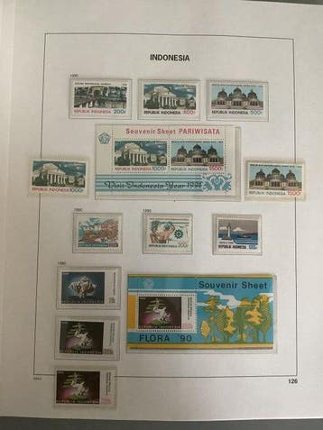 Indonésie 1990/1997 - Collection complète d’Indonésie dans, Gestempeld