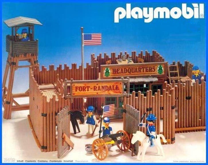 Playmobil 3419 Western Fort Randall 95% compleet #9570, Hobby & Loisirs créatifs, Modélisme | Autre, Enlèvement ou Envoi