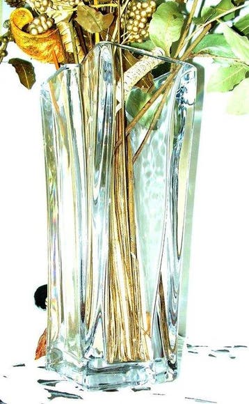 Daum - Vaas - Hoogte: 31 cm - Kristal