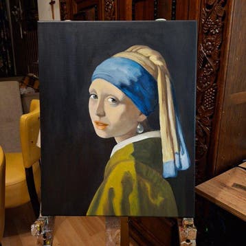 DatoArt (XXI) - Meisje met de parel. Johannes Vermeer after.