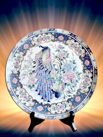 Spode - Wild Flowers - Wandbord (3) - Love in the Mist 22K