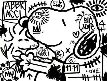 LACRISS (1990) - Snoopy & Woodstock 11:11 Black & White -