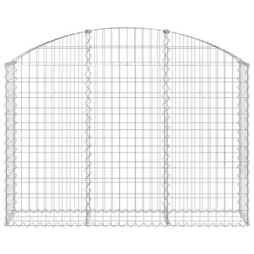 vidaXL Schanskorf gewelfd 150x30x100/120 cm gegalvaniseerd, Verzenden, Nieuw