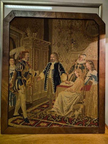 Tapisserie - 76 cm - 64 cm - Tapisserie Michiel de Ruyter, Antiquités & Art