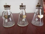 Kan (3) - Glas, Sterling zilver, Antiek en Kunst