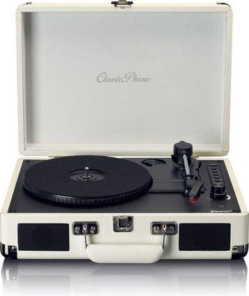 Platenspeler - Bluetooth - Met speakers - Retro - Creme - Le, Verzenden, Nieuw