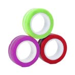 3-Pack Magnetische Ring Fidget Spinner - Anti Stress Hand, Kinderen en Baby's, Verzenden, Nieuw