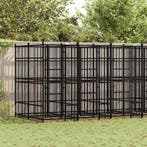 vidaXL Hondenkennel 11,06 m² staal, Verzenden, Nieuw