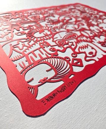 Kev Munday - We Are All Connected (Red) - Limited Edition