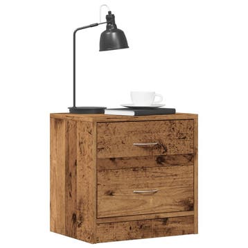 vidaXL Nachtkastjes 2 st 40x30x40 cm bewerkt hout oud, Verzenden, Nieuw