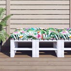 vidaXL Palletkussen 120x80x12 cm stof meerkleurig, Verzenden, Nieuw