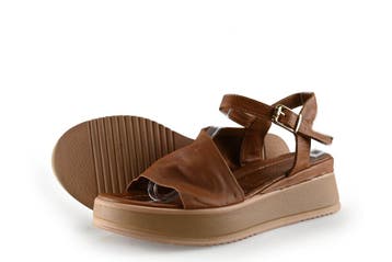 Laurent David Sandalen in maat 38 Cognac, Vêtements | Femmes, Verzenden, Sandalen of Muiltjes