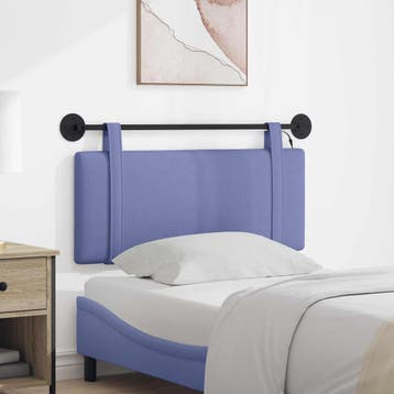 vidaXL Hangend hoofdbord Jeans Blauw Stof, Verzenden, Nieuw