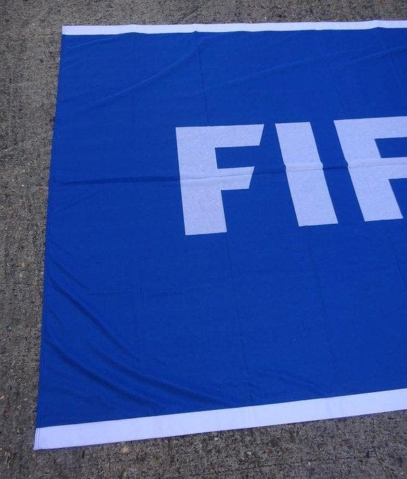 Vlag - FIFA drapeau officiel à suspendre - Frankrijk, Verzamelen, Overige Verzamelen