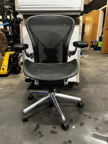 Refurbished Herman Miller Aeron Aluminium full option, Verzenden, Bureaustoel