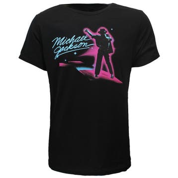 Michael Jackson King Of Pop Neon Dance T-Shirt, Nieuw