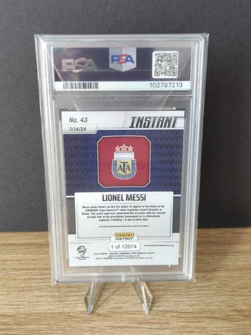 2024 Panini Instant Lionel Messi #43 - PSA Graded card, Nieuw