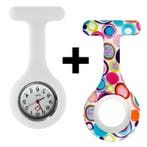 Fako - Verpleegstershorloge - Siliconen Duo - Bubbels, Verzenden, Nieuw