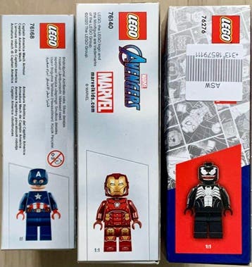 Lego Set - Marvel - 3x Marvel Mech Armour [76140 - 76168 -, Nieuw