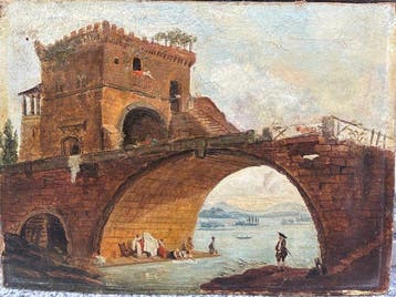 Hubert Robert (1733–1808), Kring van - Paysage d’Italie