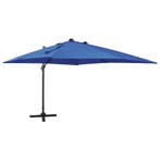 vidaXL Zweefparasol met paal en LED-verlichting 300 cm, Tuin en Terras, Verzenden, Nieuw