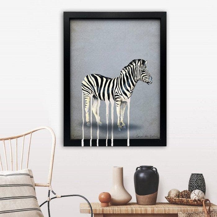 Coco de Paris - Dripping zebra, Antiquités & Art, Art | Peinture | Moderne