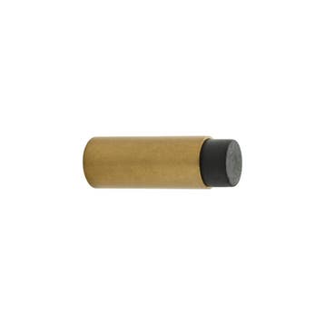 Deurstopper wandmontage 60x22mm getrommeld messing - muur..., Ophalen of Verzenden, Nieuw, Koper of Messing, Overige typen