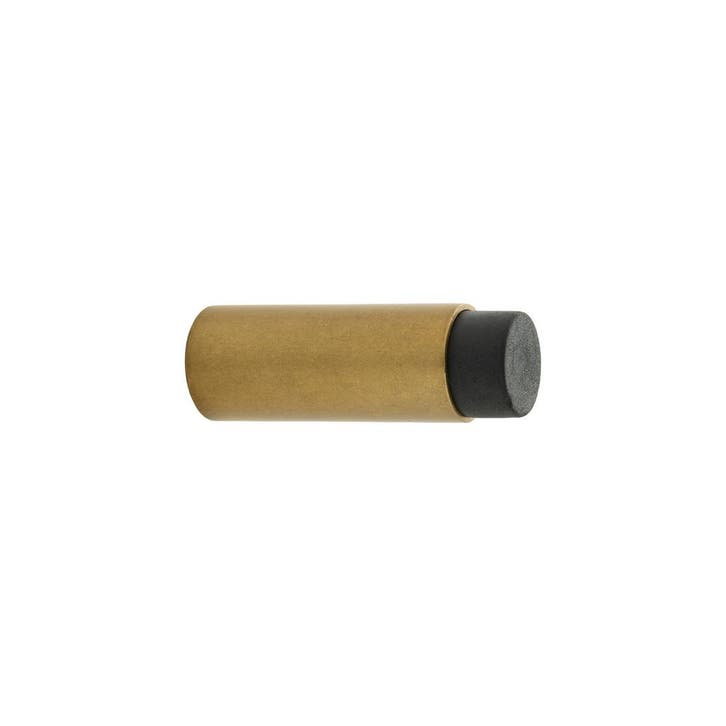 Deurstopper wandmontage 60x22mm getrommeld messing - muur..., Doe-het-zelf en Bouw, Hang- en Sluitwerk, Overige typen, Nieuw, Koper of Messing