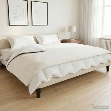 vidaXL Gewogen Dekentje Wit 135 x 200 cm 6 kg 100% Katoen, Verzenden, Nieuw