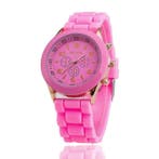 Jelly Horloge voor Dames - Kwarts Uurwerk Silicoon Bandje, Verzenden