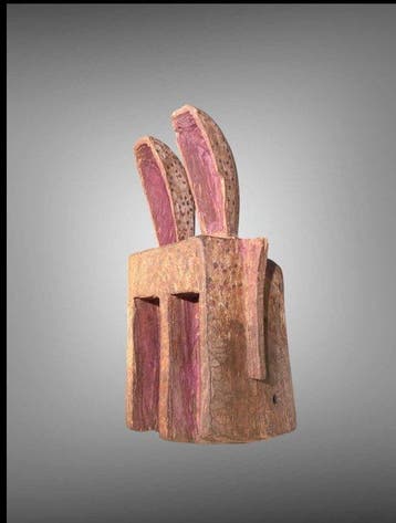 Prachtig masker DOGON konijn - Konijnenmasker van hoge