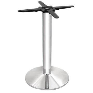 Tafelonderstel | Metaal | Verchroomd | Ø430x720(h)mm Bolero, Verzenden, Nieuw in verpakking
