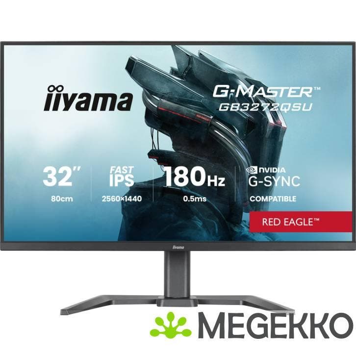 Iiyama G-Master GB3272QSU-B1 32  Quad HD IPS 180Hz Gaming, Computers en Software, Overige Computers en Software, Nieuw, Verzenden
