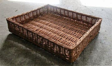 Broodmand, B40 x D40 x H20cm, rieten broodmand, Zakelijke goederen