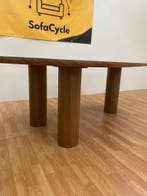 Organische walnoot eettafel – unieke traanvorm - Levering, Ophalen of Verzenden, Nieuw