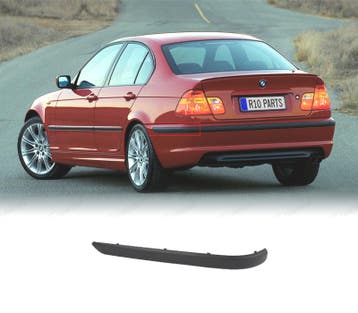 MOULURE GAUCHE PARE-CHOCS ARRIÈRE BMW E46 BERLINE 98-01 NOIR, Verzenden, Nieuw