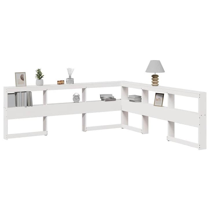 L-vormig hoofdeinde wit 180cm | Tweede kansje, OP = OP, Huis en Inrichting, Slaapkamer | Bedden, 180 cm, 190 cm of minder, Wit