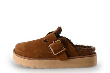Colors of California Instappers in maat 38 Cognac, Kleding | Dames, Schoenen, Overige kleuren, Verzenden, Instappers, Zo goed als nieuw