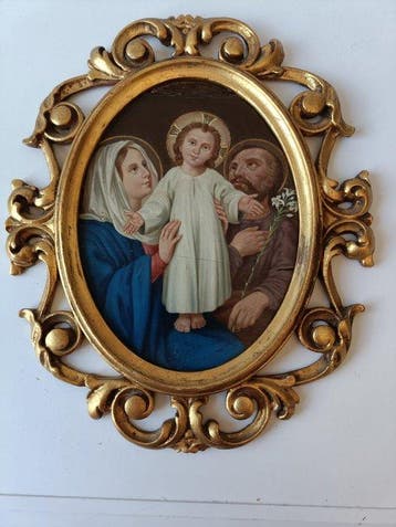Italiaanse school (XIX) - La Sacra Famiglia, Antiek en Kunst