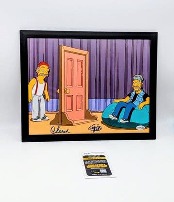 The Simpsons - Tommy Chong + Cheech Marin - JSA Verified