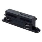 Spanningsrail Doorverbinder Recht - 3 Fase Zwart voor LED la, Verzenden
