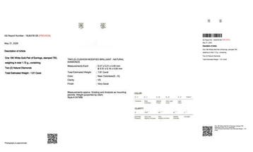 Boucles doreilles - 18 carats Or blanc - 1.81ct. tw., Handtassen en Accessoires, Oorbellen, Nieuw